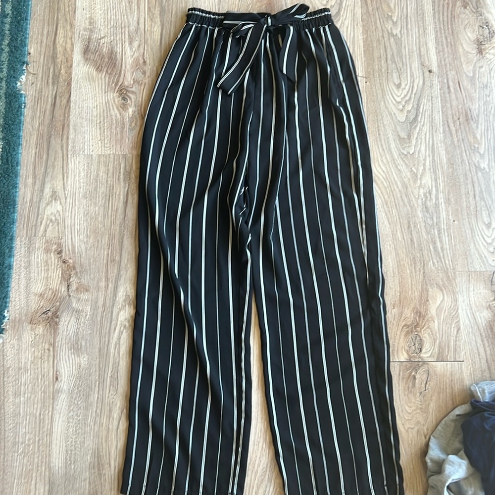 Pinstripe business casual pants